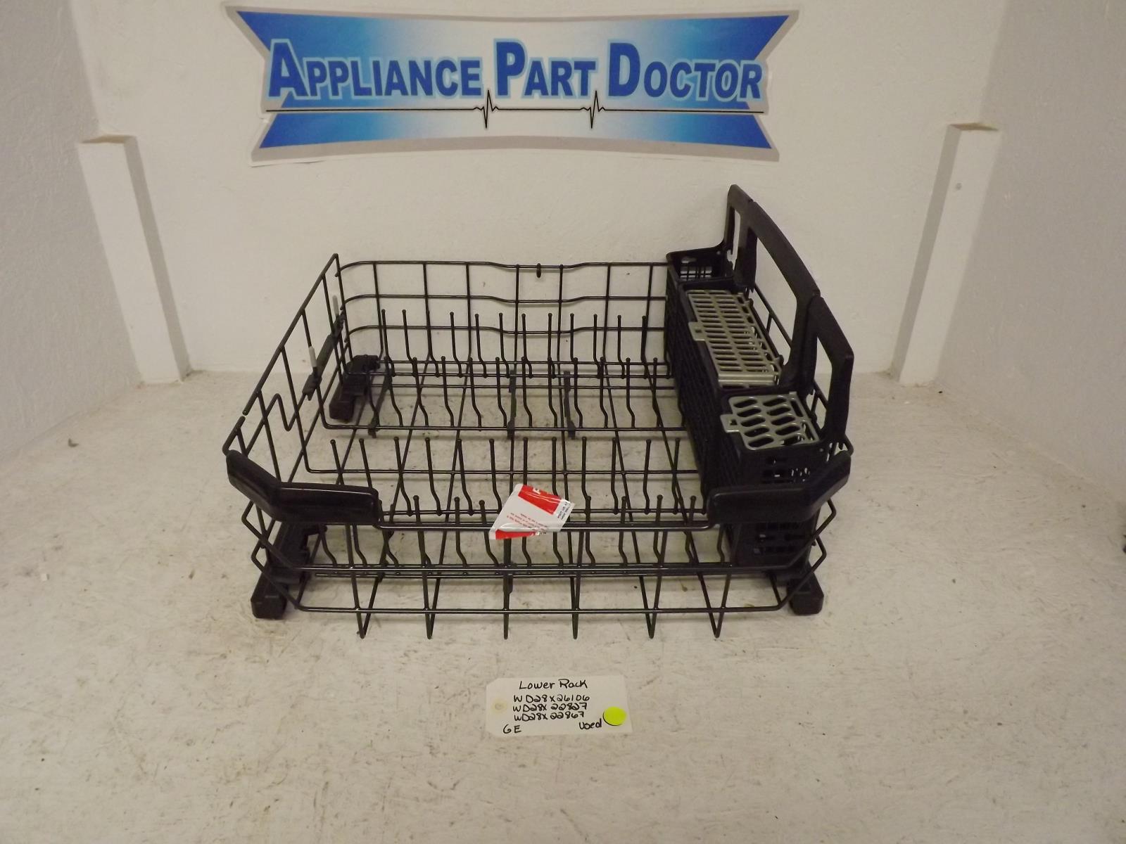 GE Dishwasher WD28X26106 WD28X22827 WD28X22867 Lower Rack Used GE Dishwasher WD28X26106 WD28X22827 WD28X22867 Lower Rack Used